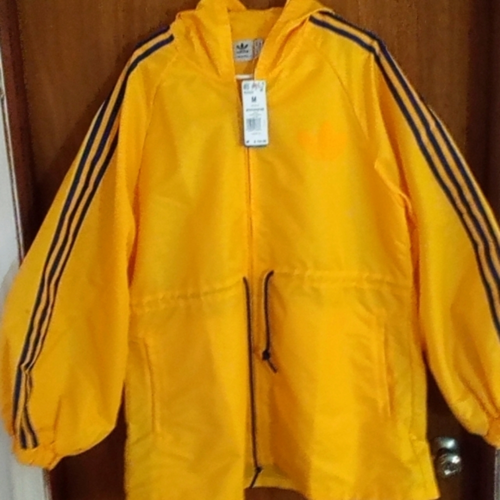 Adidas Yellow Windbreaker Jacket